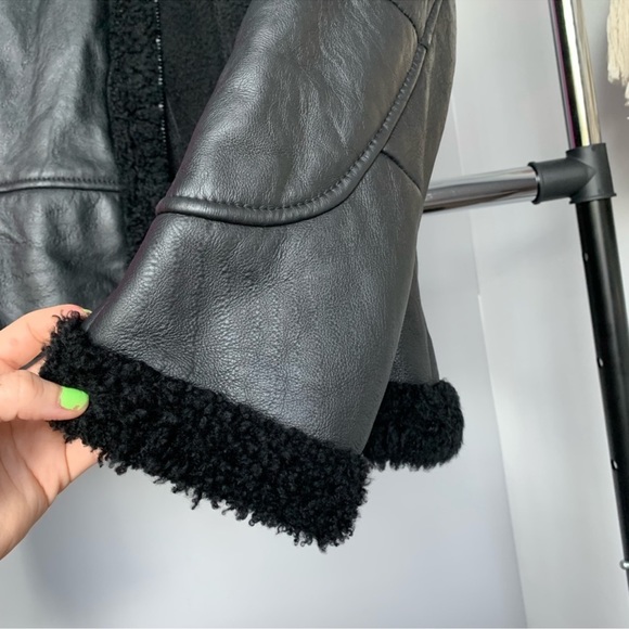 Skin deep Lambskin Leather Black Moto Jacket Size M - Picture 9 of 9